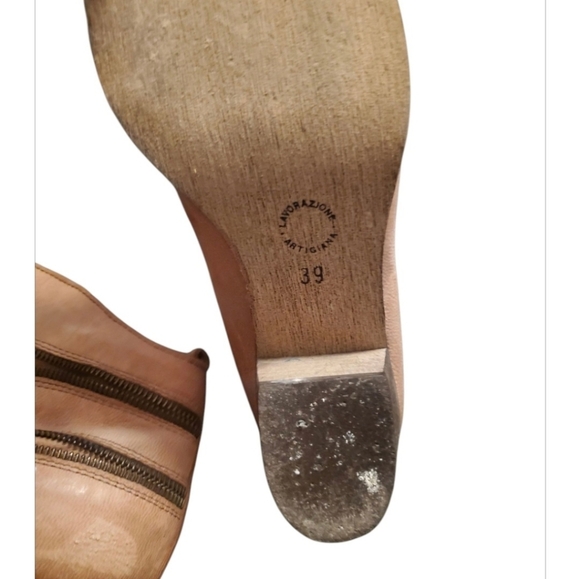 Sundance Womams Leather Ankle Boots, Size 39 (8.5) - Picture 7 of 8